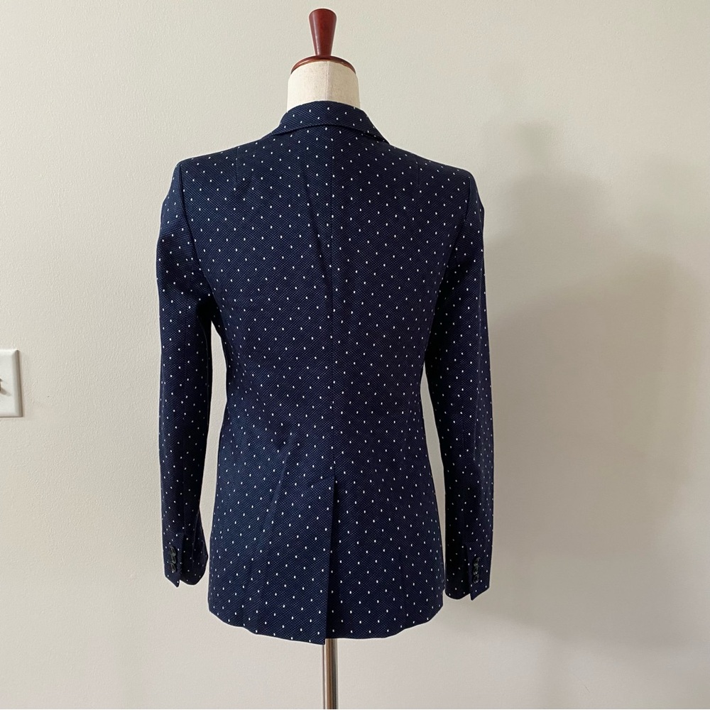 Banana Republic Blazer Navy with White Polka Dots. Women’s size 4. - Picture 7 of 15